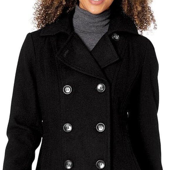 Nautica womens Double Breasted Peacoat With Removeable Hood XS - Picture 1 of 11